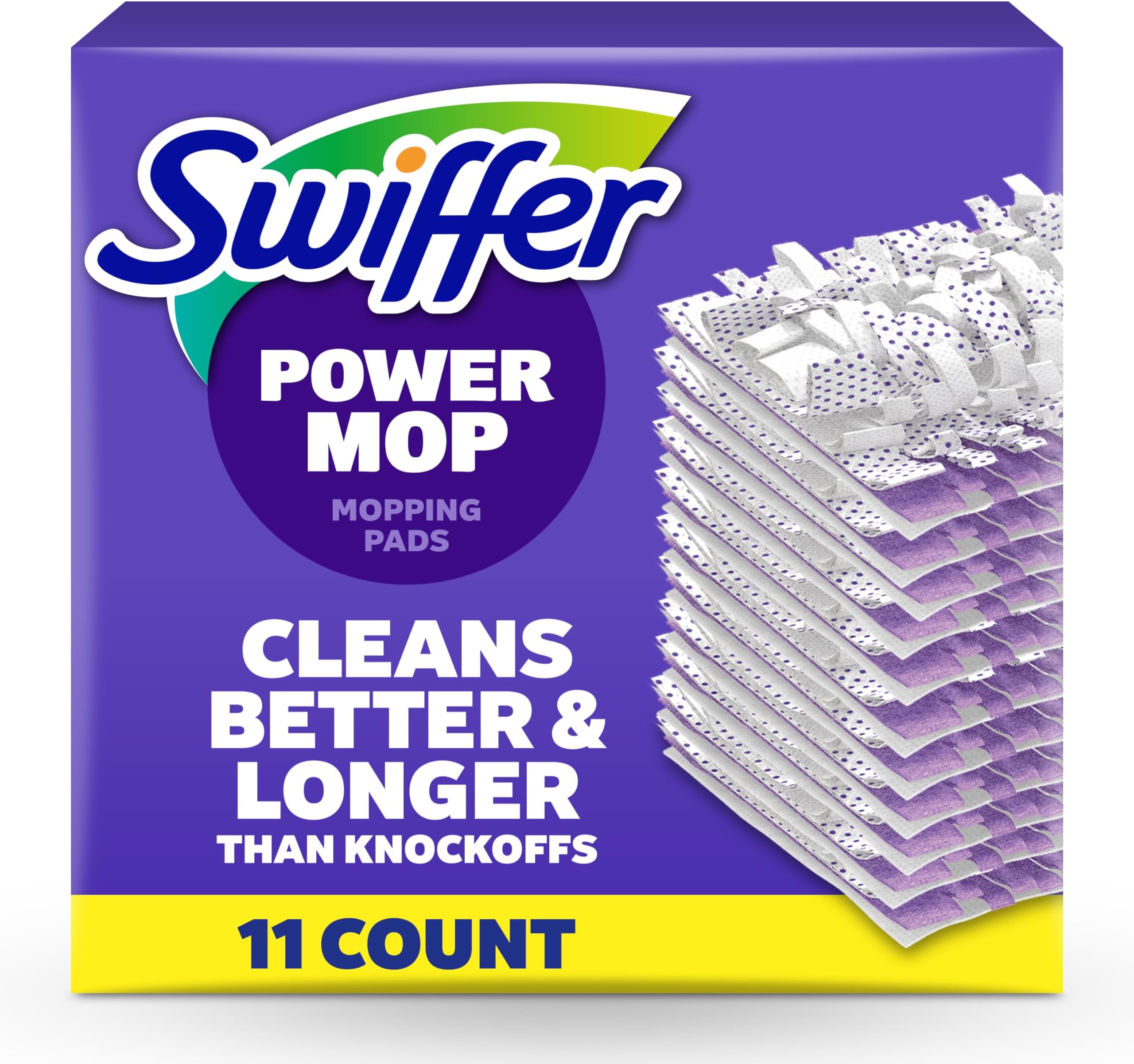 PowerMop Multi-Surface Mopping Pad Refills for Floor Cleaning, 11 Count