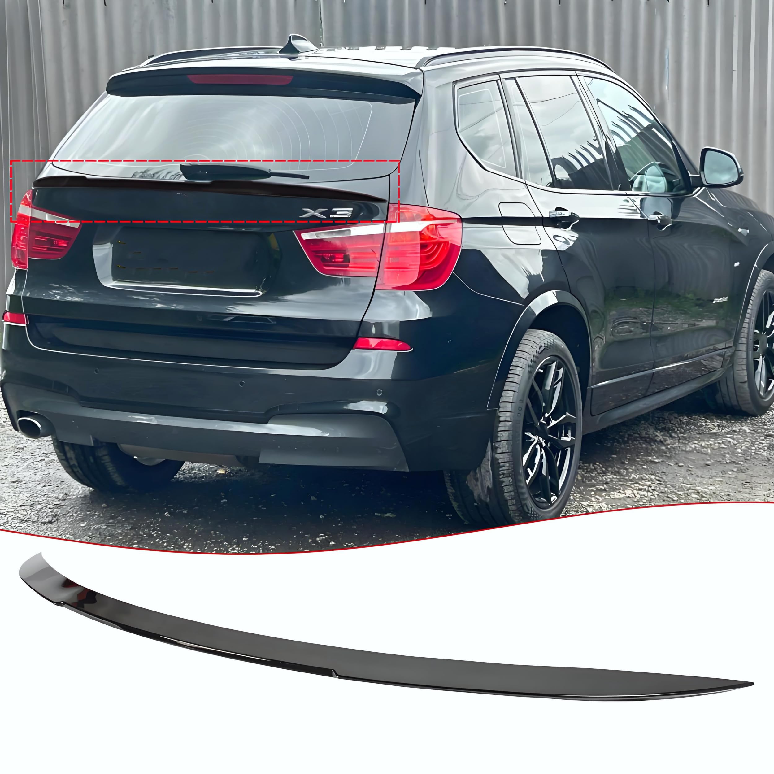 STSEV01 Rear Spoiler Fit for BMW X3 F25 2011-2017 Accessories