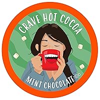 Vista 12 de Crave Beverages Paquete variado de cápsulas de chocolate caliente, compatible con cafeteras K-Cup, paquete variado de 40