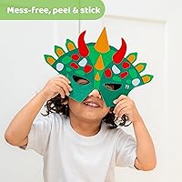 Vista 3 de jackinthebox Juguetes de dinosaurio para niños de 3 a 5 años, kit de disfraz de dinosaurio 3 en 1, artes y manualidades para niños y niñas, disfraz
