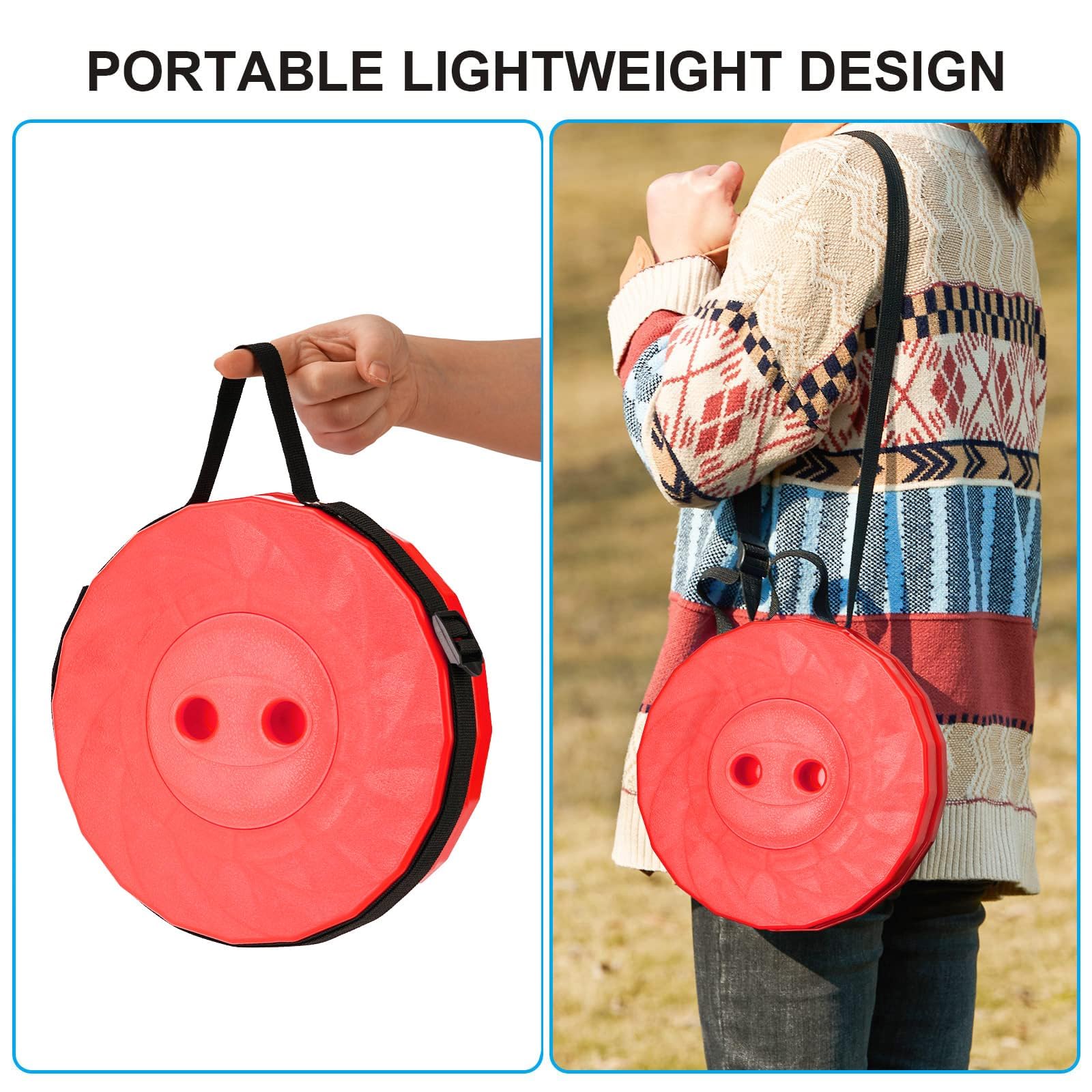 2025 Upgraded Collapsible Stool & 3-IN-1 Carry Bag / Seat Cushion - Foto 12