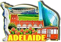 Vista 1 de Adelaide Australia - Imán de madera 3D para nevera, recuerdos coleccionables, decoración hecha a mano, artesanías, 4