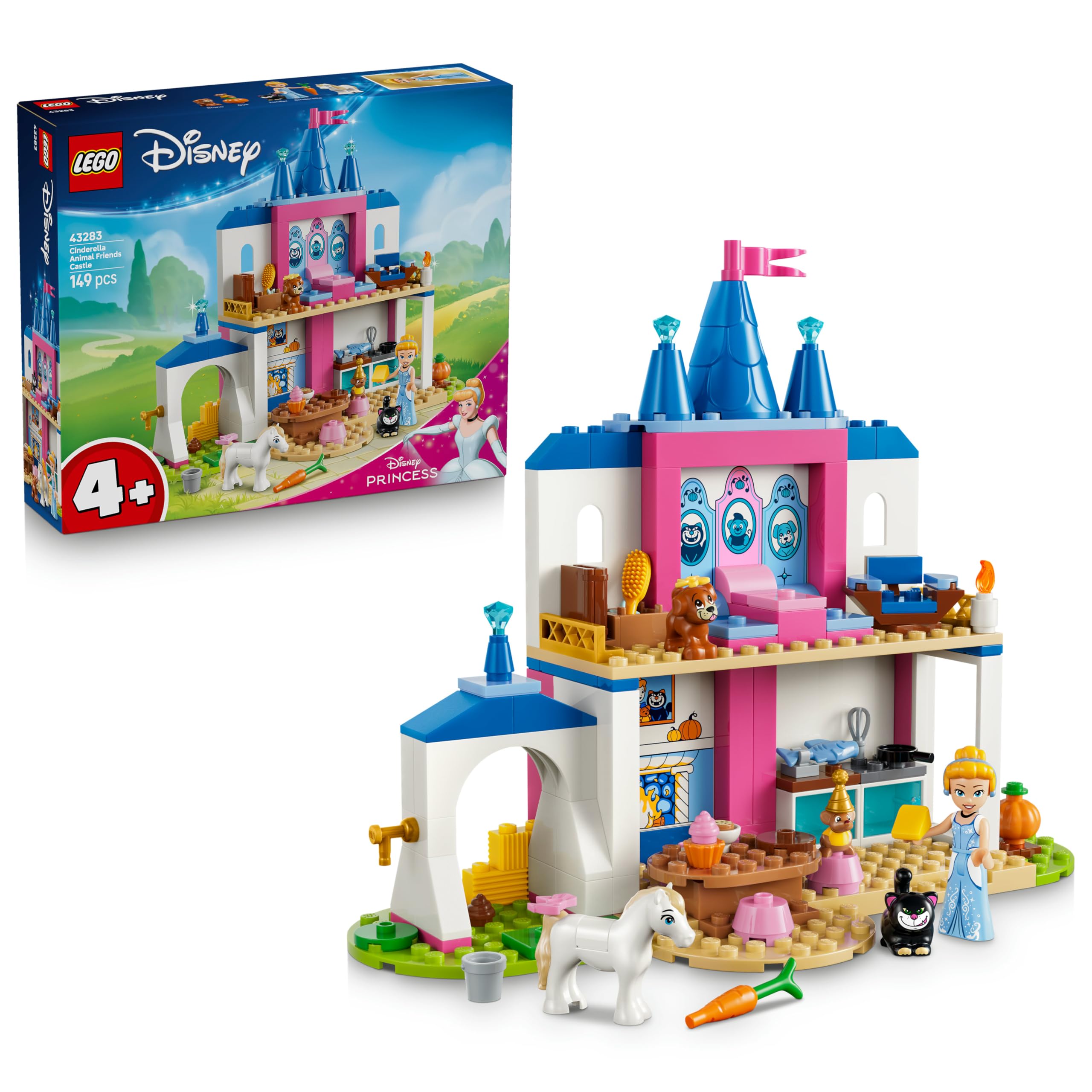 Lego Disney Princess Cinderella Animal Friends Castle 43283