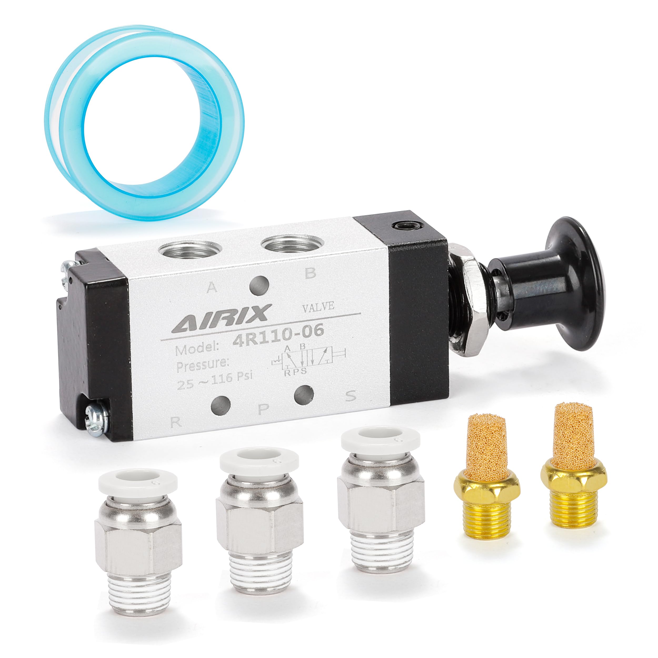 1/4" NPT Manual Control Valve 3R210-08, 3-Port 2-Position Hand Valve — Amazon image 9