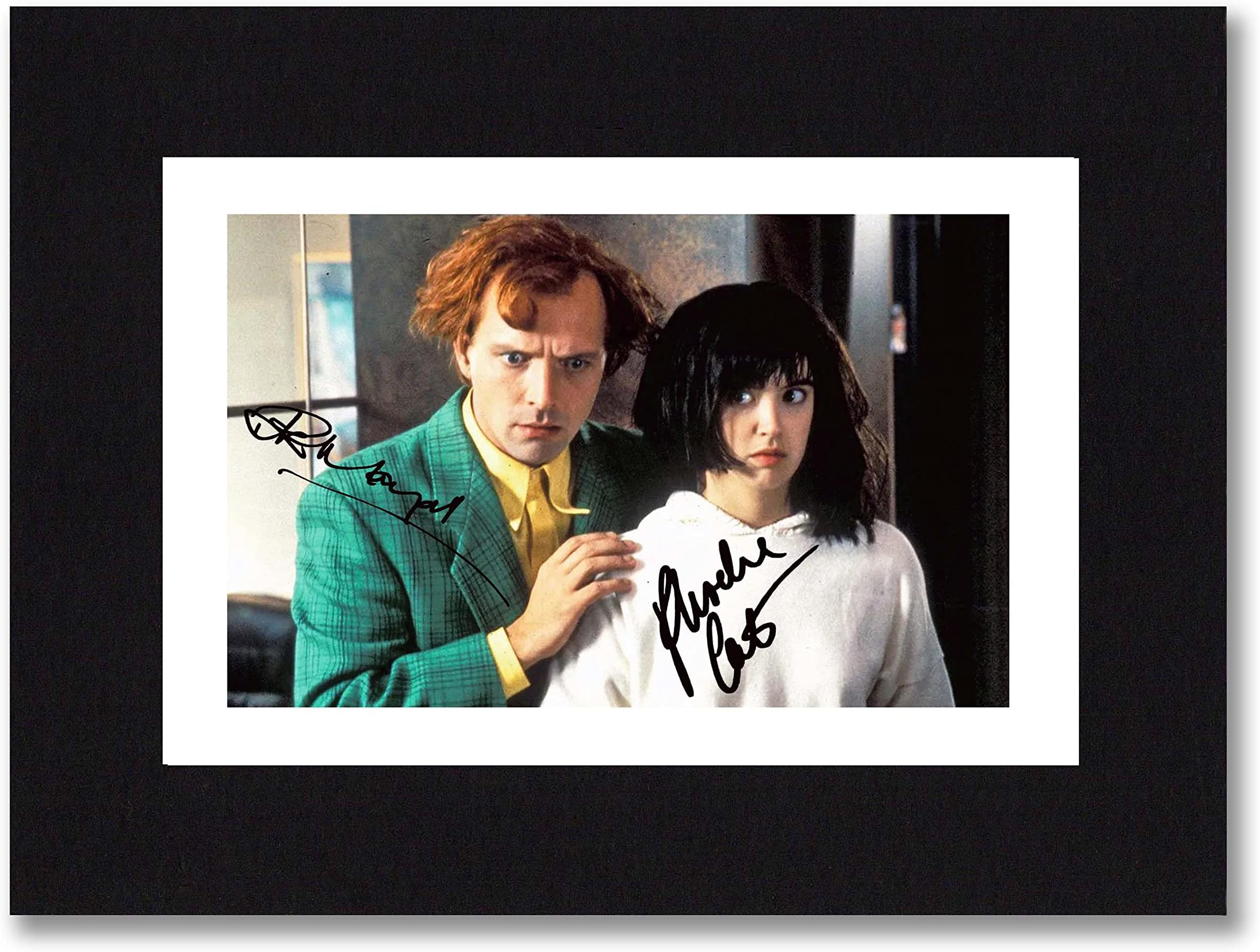 RIK MAYALL & PHOEBE CATES Signed 8x6 Inch Mounted Photo Print Pre Printed Signature DROP DEAD FRED - Autograph Gift, Ready To Be Framed