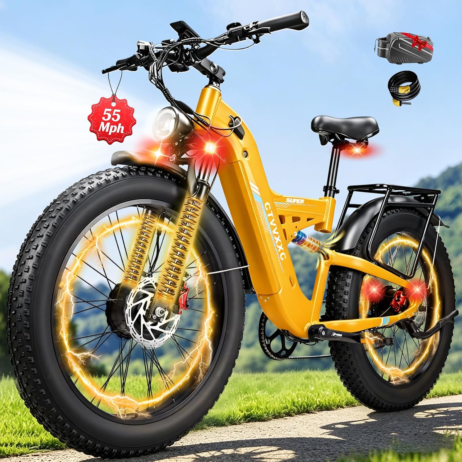 8000W Peak Dual Motor Ebike for Adults