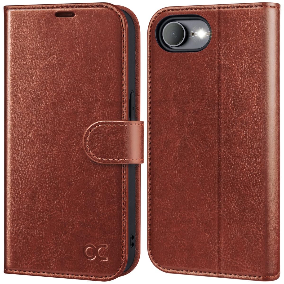 OCASE Compatible with iPhone 17e Case/iPhone 16e Wallet Case, PU Leather Flip Folio with Card Holders RFID Blocking Kickstand [Shockproof TPU Inner