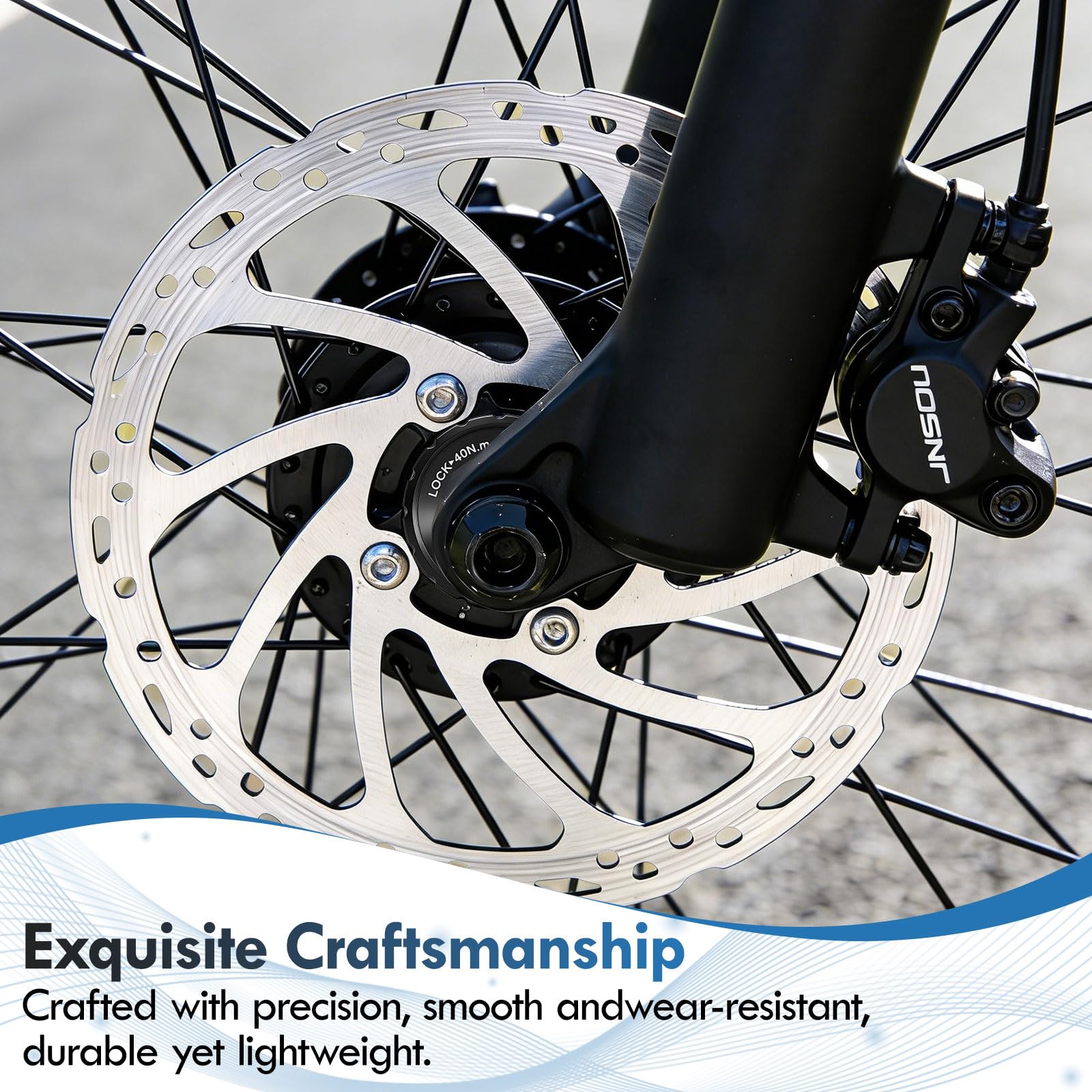 Pierścień blokujący Centerlock 44 x 26 x 8 mm, pierścień blokujący ze stopu aluminium, kompatybilny z Shimano do osi wtykowych 9/12/15/20 mm, do rowerów MTB i rowerowych, 2 szt