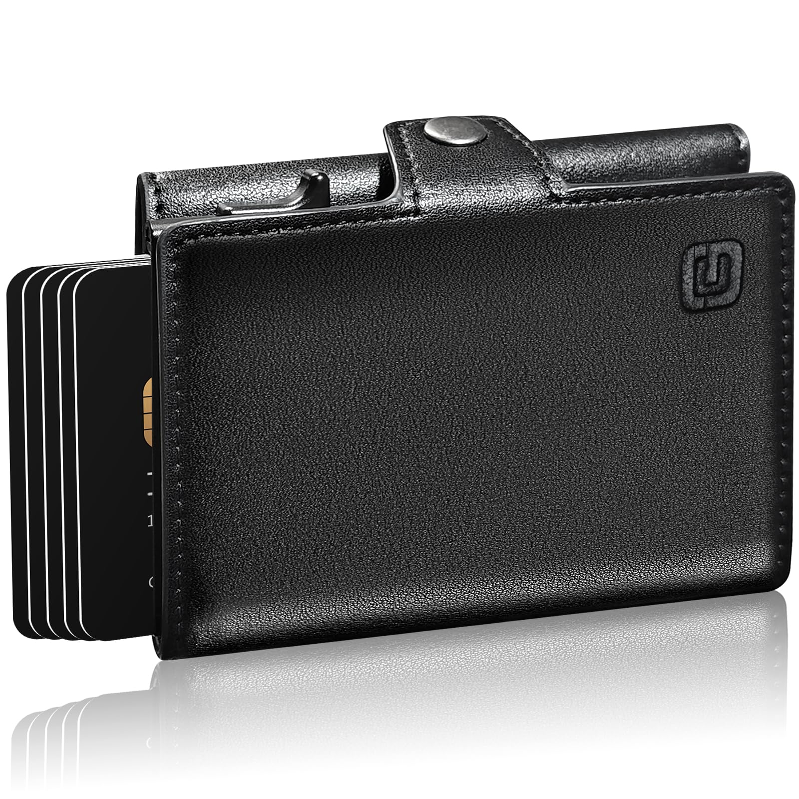 GITYGAO Credit Card Case, Mini Wallet, Small Wallet, Napa Black : Clothing, Shoes & Jewelry