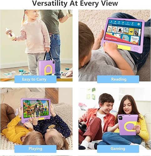 Miniatura 7 de NOBKLEN Tableta Android de 10.1 pulgadas para niños, adolescentes, Octa-Core 8 GB de RAM 64 GB de almacenamiento (1 TB expandible), pantalla IPS HD,