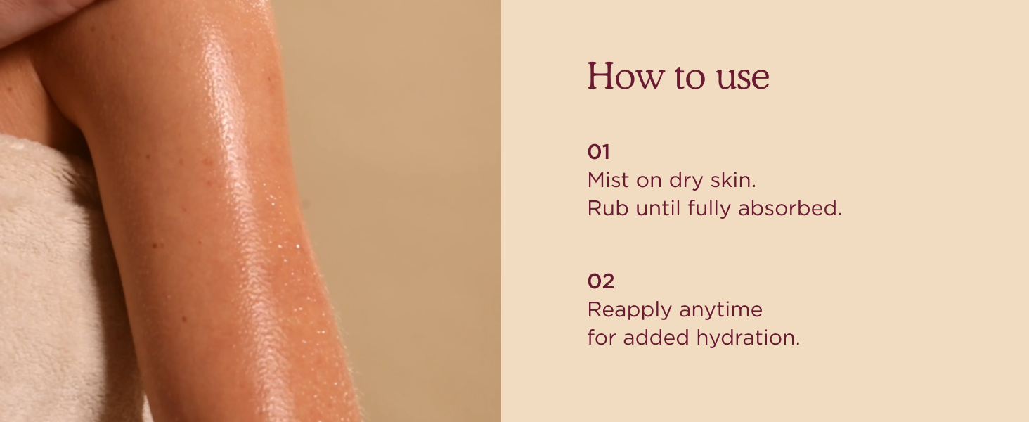 HANNI Water Balm Hydrating Body Mist, Moisturizer Spray with Hyaluronic Acid for All Skin Types, Lotion Replacement, 200 mL / 6.76 fl oz