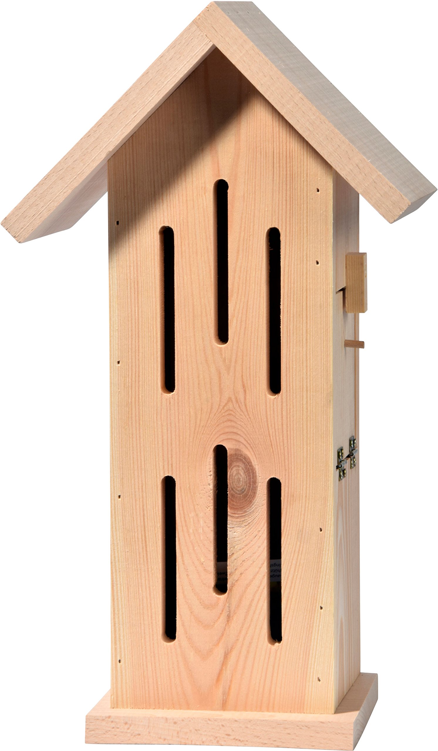 Luxus-Insektenhotels 22191e Schmetterlingshaus Sonnenfalter Natur - Insektenhotel aus Massivholz - Schmetterlingskasten unbehandelt & robust - Schmetterlingshotel für Garten/Terrasse/Balkon