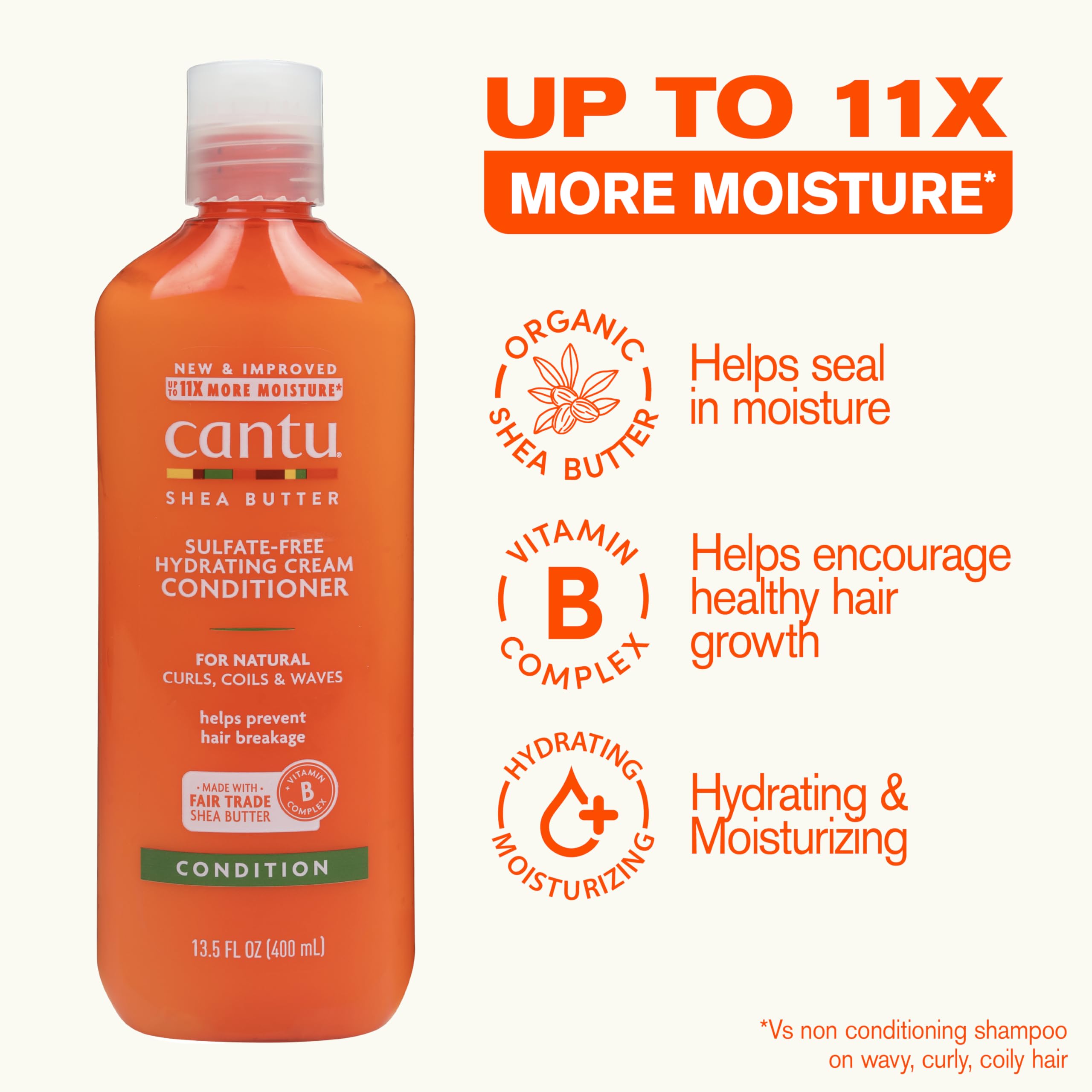 Cantu Shea Butter Cream Conditioner, 400 ml
