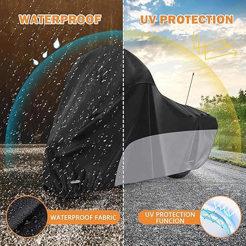 Miniatura 6 de Funda para motocicleta, con rejillas de ventilación, para diferentes modelos de Touring Harley Davidson Road King, Road Glide, Street Glide, Electra