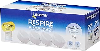 Bostik SPIRE 4 Dehumidifier Tablet Refills, No Colouring or Fragrance for Home, Apartment and Caravan, Rooms up to 25 m², …
