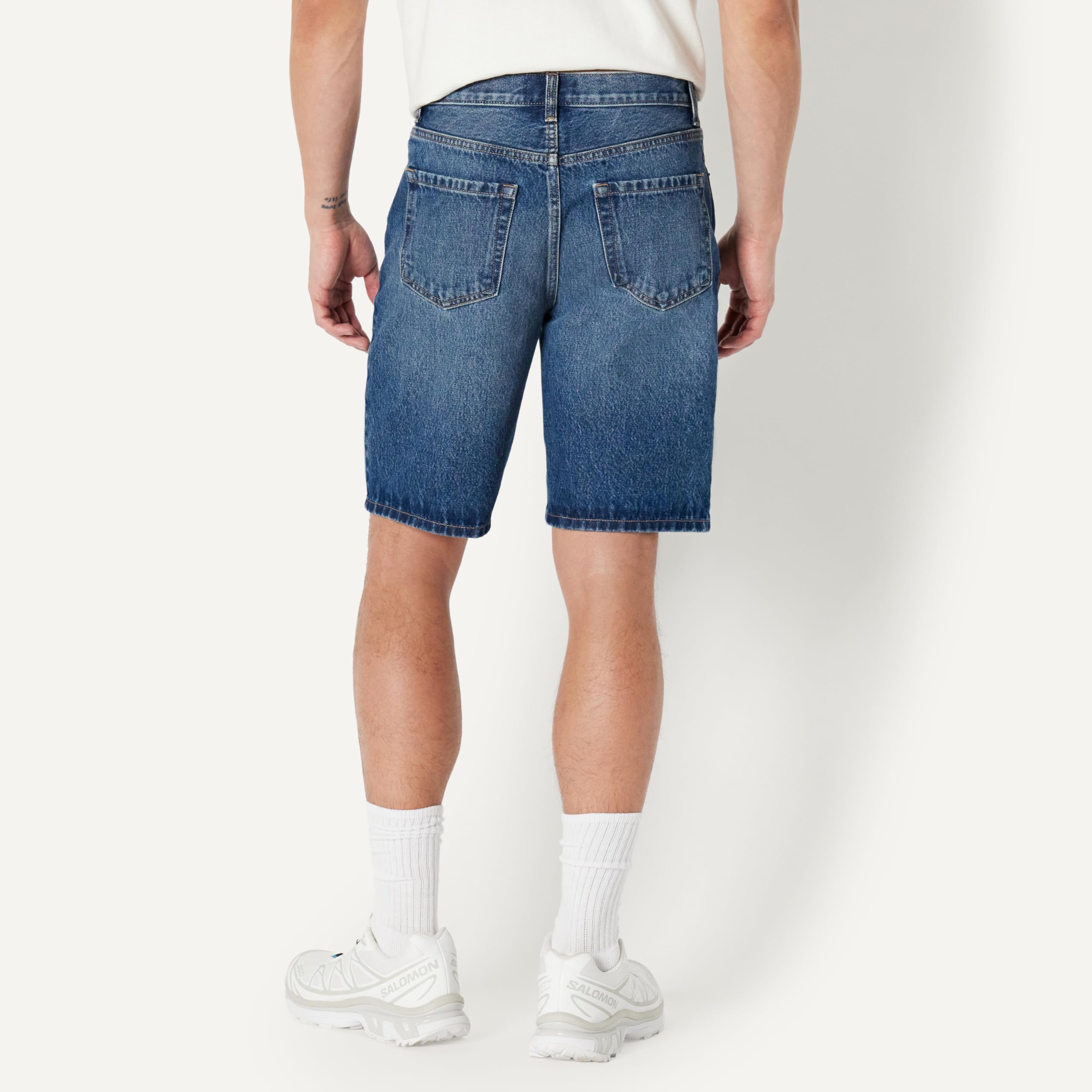 Amazon Essentials Men's Rigid Relaxed-Fit Jean Shorts — view 3