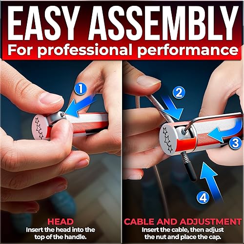 Miniatura 6 de BARACUS Cuerda de saltar para mujeres, hombres, niños  accesorios de gimnasio para mujeres  equipo de entrenamiento en casa  pesas para ejercicios