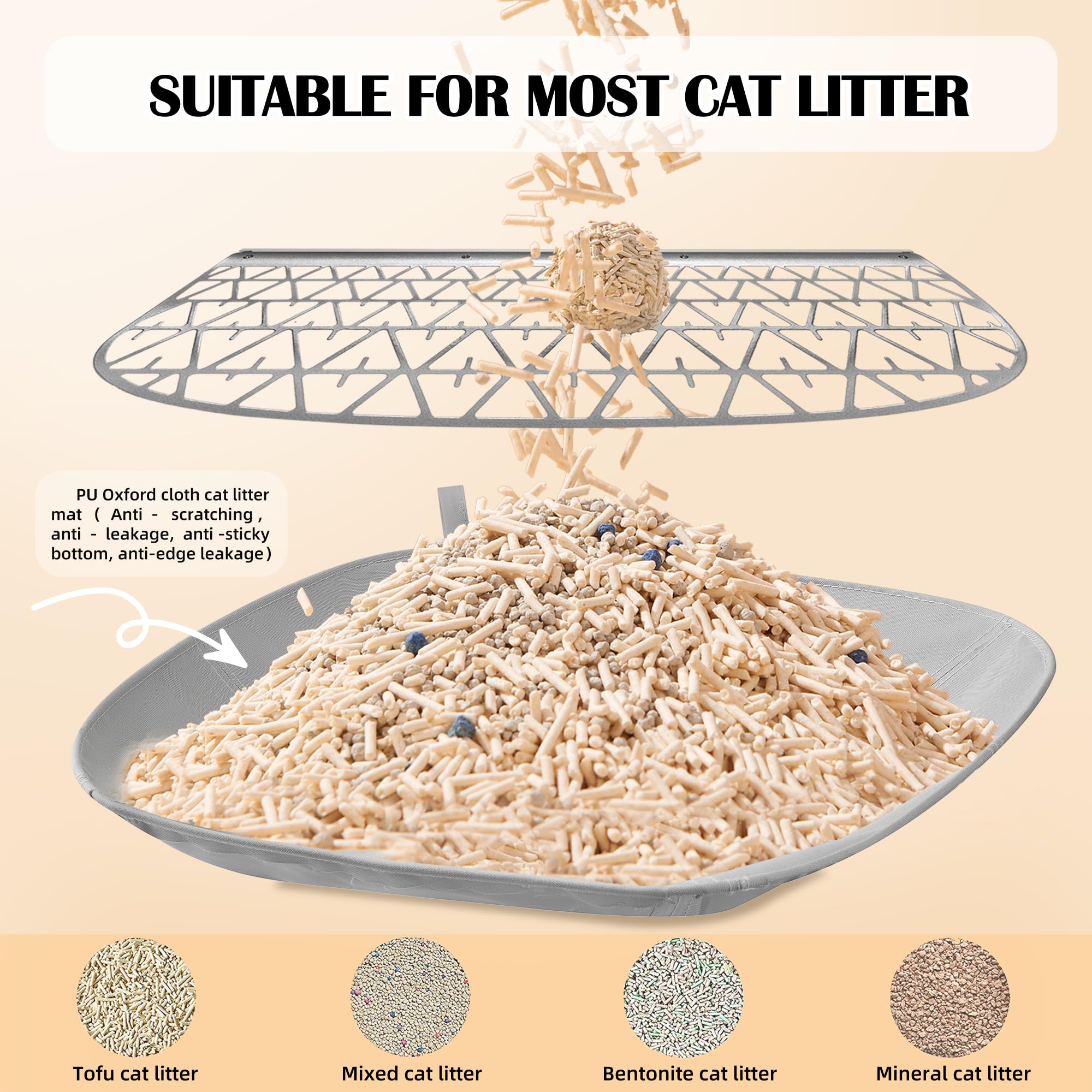 J JORBASADO Self Cleaning Litter Box 65L+9L Automatic Cat Litter Box Self Cleaning with APP Control for Multiple Cats Families Safety Protection - image 6