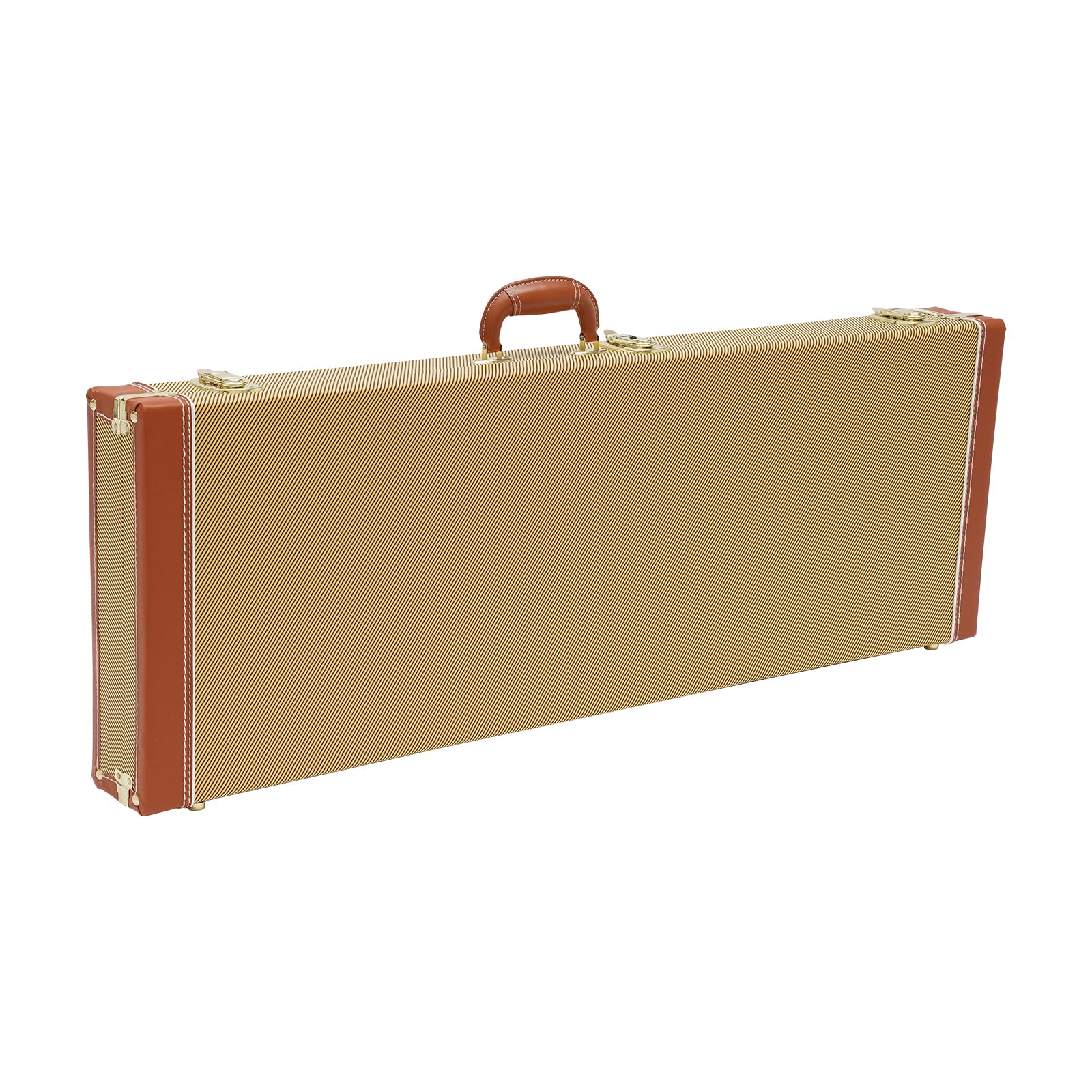 Étui élégant pour guitare électrique, portable, rectangulaire, rigide, avec clé, étanche, avec sangle et poignée, pour guitare électrique, 105 x 36 x 11 cm, jaune, jaune, 105*36*11cm, Moderne