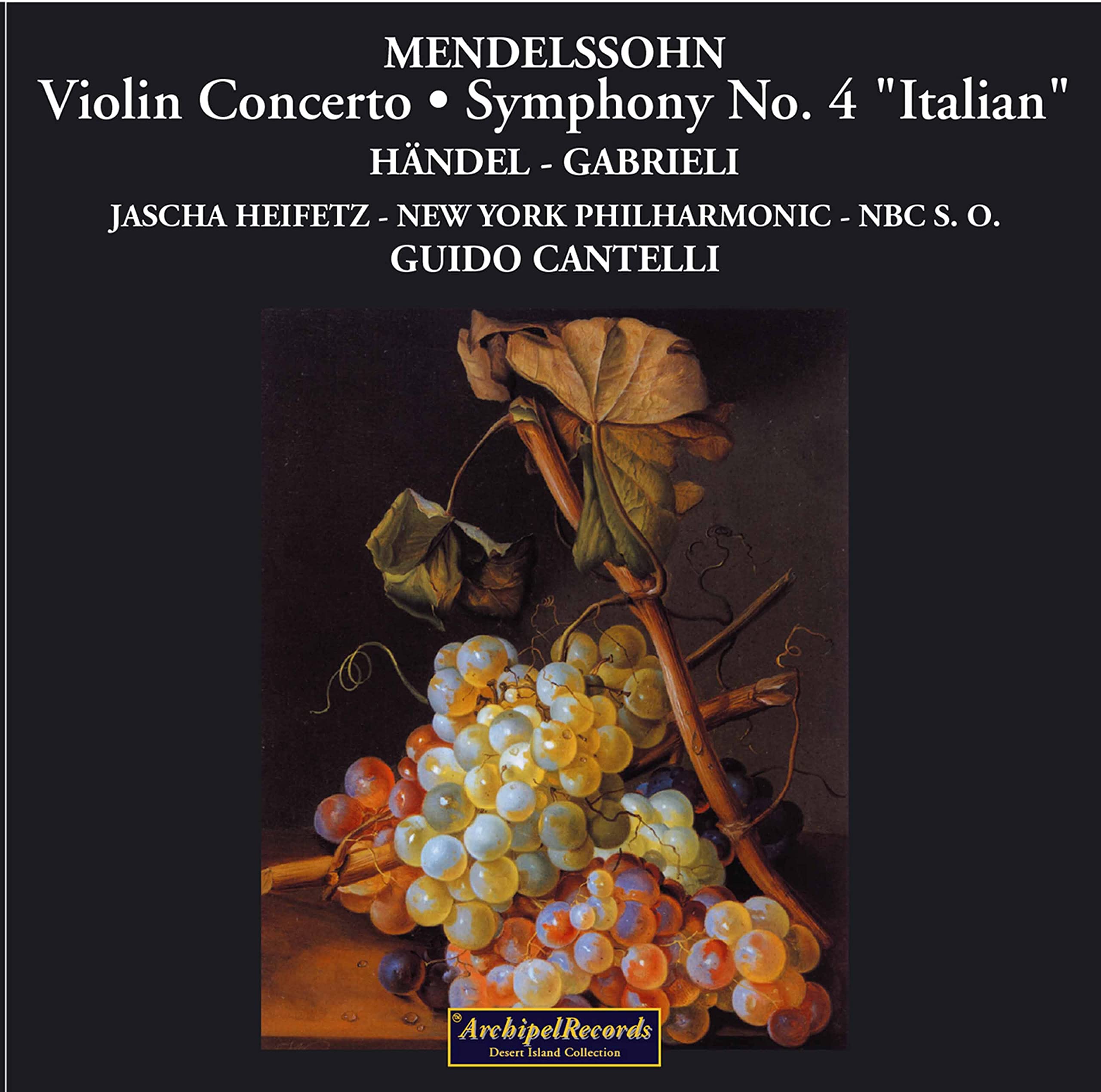 Violin Concerto in Eminor, Symphony No.4 'Italian'