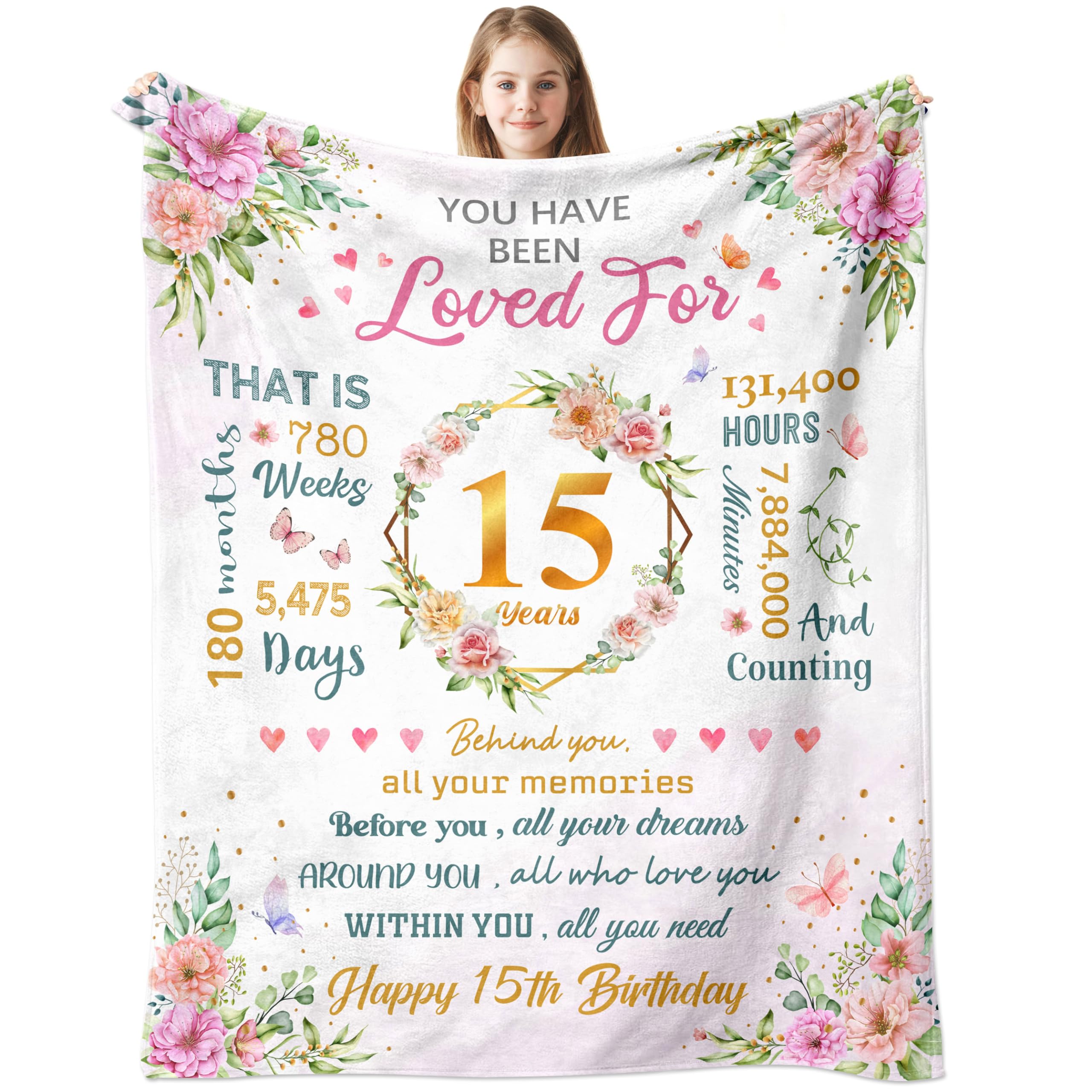 Birthday Gifts for 15 Year Old Girl, 15th Birthday Gifts for Teen Girls, Quinceanera Gifts, Best 15 Year Old Girl Gift Ideas, Happy 15th Birthday