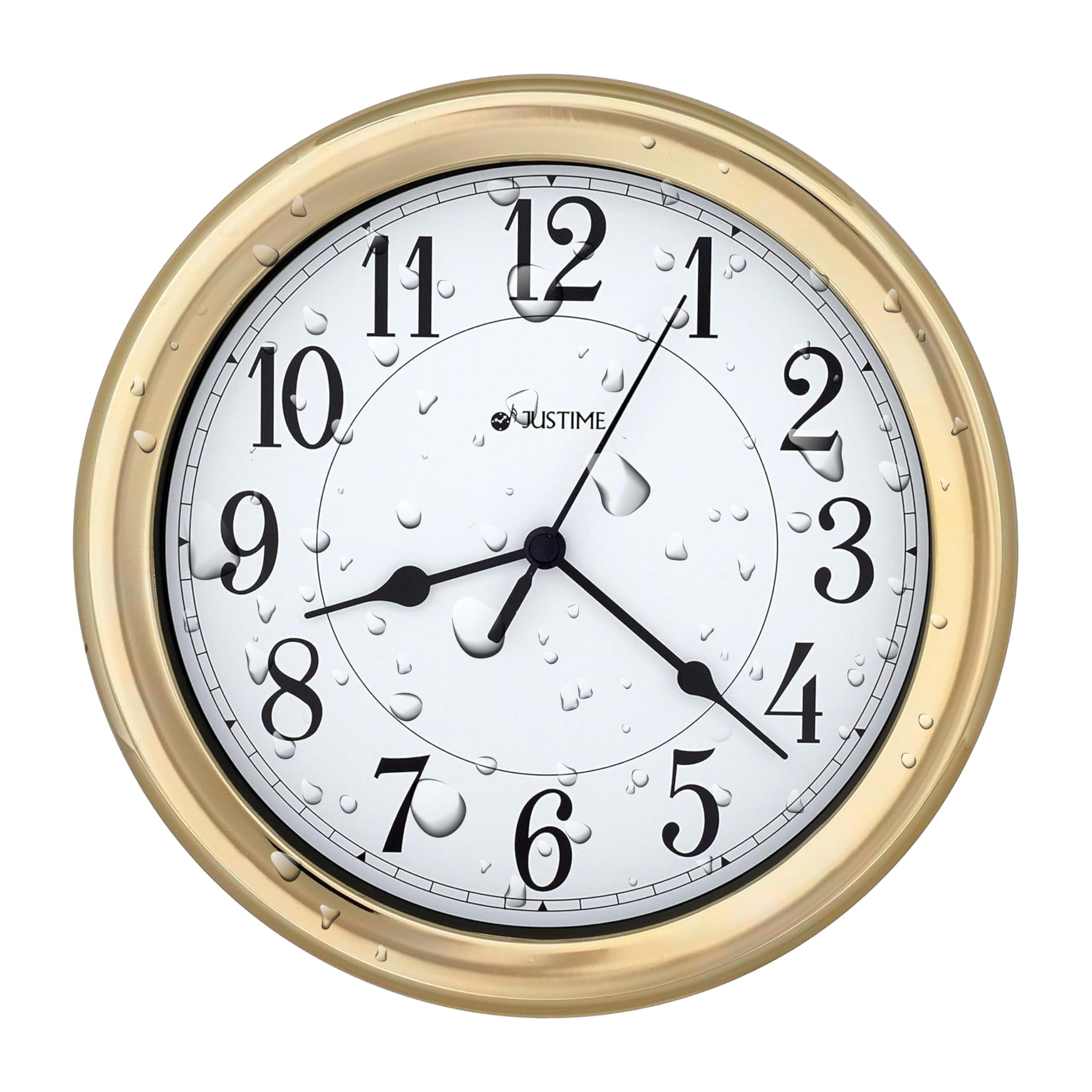 Horloge de bureau compacte JUSTIME W86009 or pour petit espace