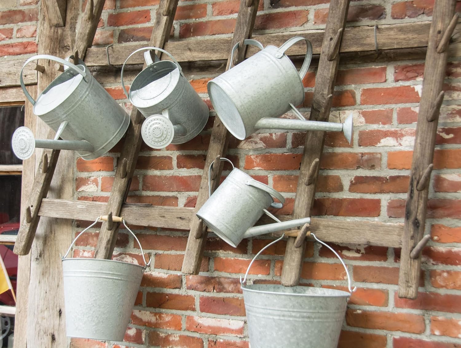 Zinc Hanging Balcony or Railing Flower Plant Pot