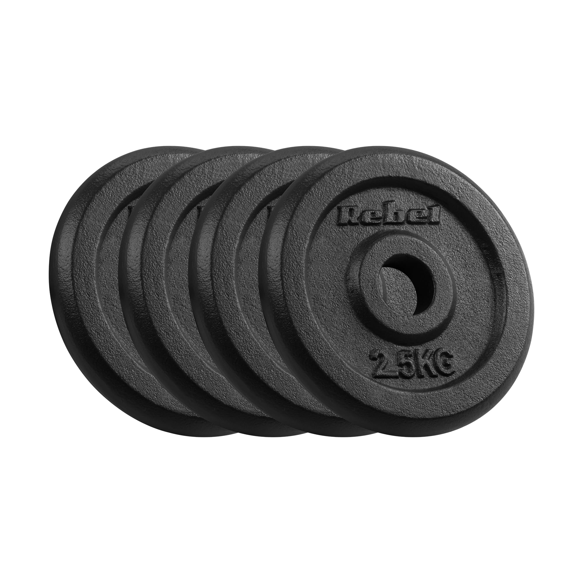 Rebel Zestaw Obciążeń Żeliwnych 4x2.5kg Otwór 31mm Talerz Klasyczny RBA-2127