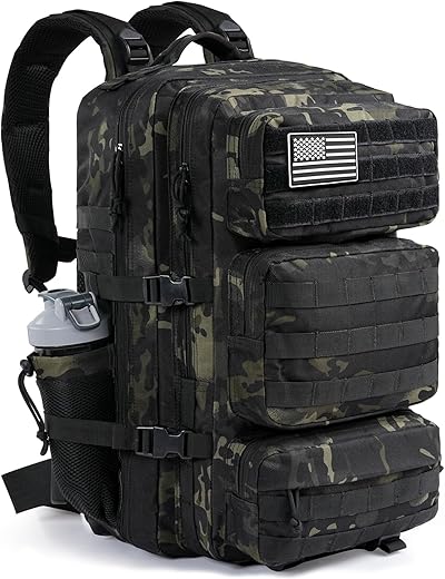 Large 50L Military Tactical Backpack – Water Resistant Rucksack