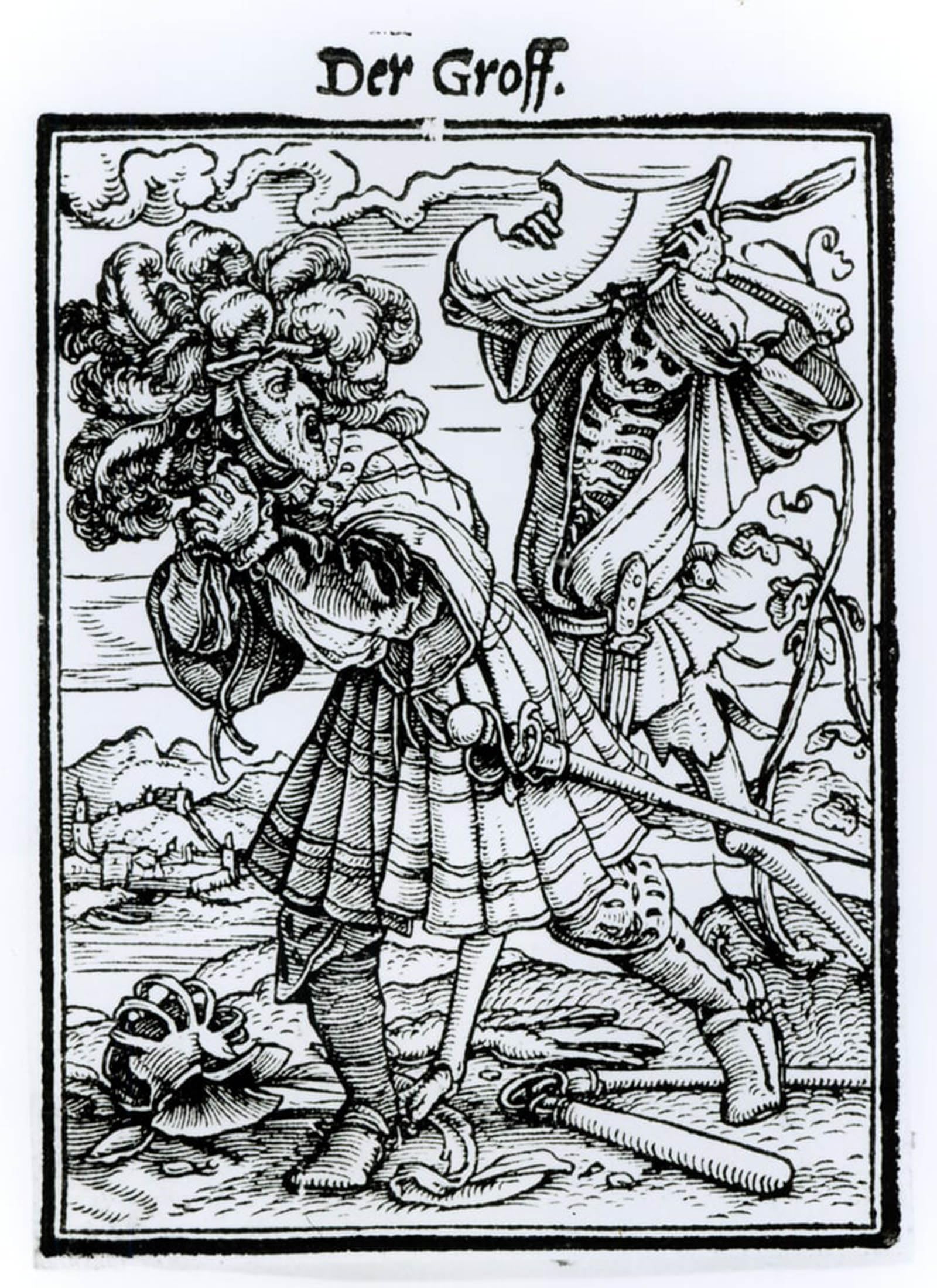 SERENDIPITP Abstract Painting Mural Print Picture Wall Decor Painting Death and Theby Hans Holbein Der Jüngere Vintage Wall Artwork for Home Decor 60x90cm