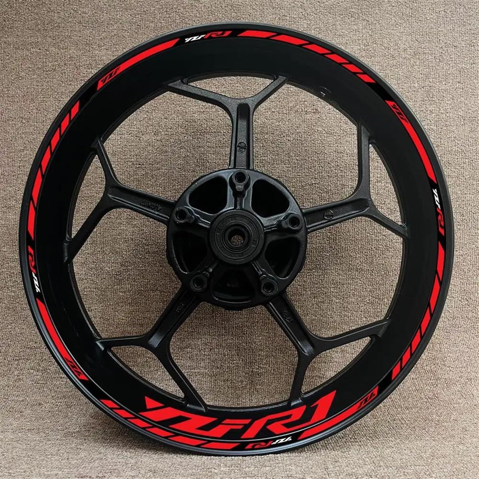 Stickers Motorcycle Wheel Stickers Night Reflective Decorative Rim for YZFR1 YZF-R1(Style 22)