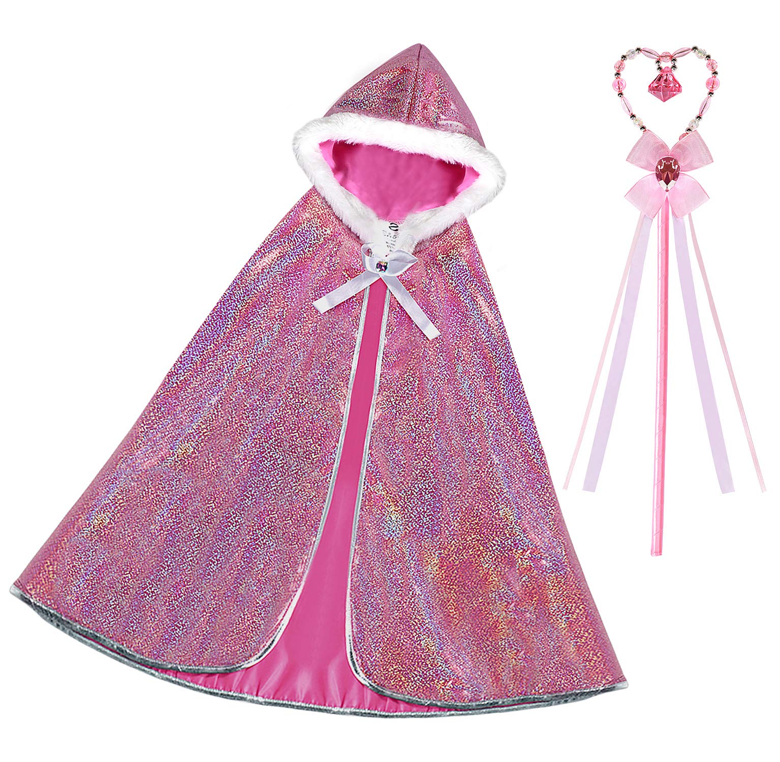 Tacobear Princess Dress Up Girls Glitter Princess Cape With Magic |  Desertcart Maldives