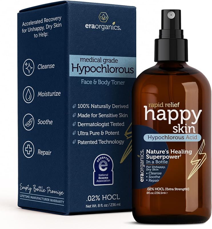 Era Organics Spray de Ácido Hipocloroso para Rosto e Corpo 0,02%