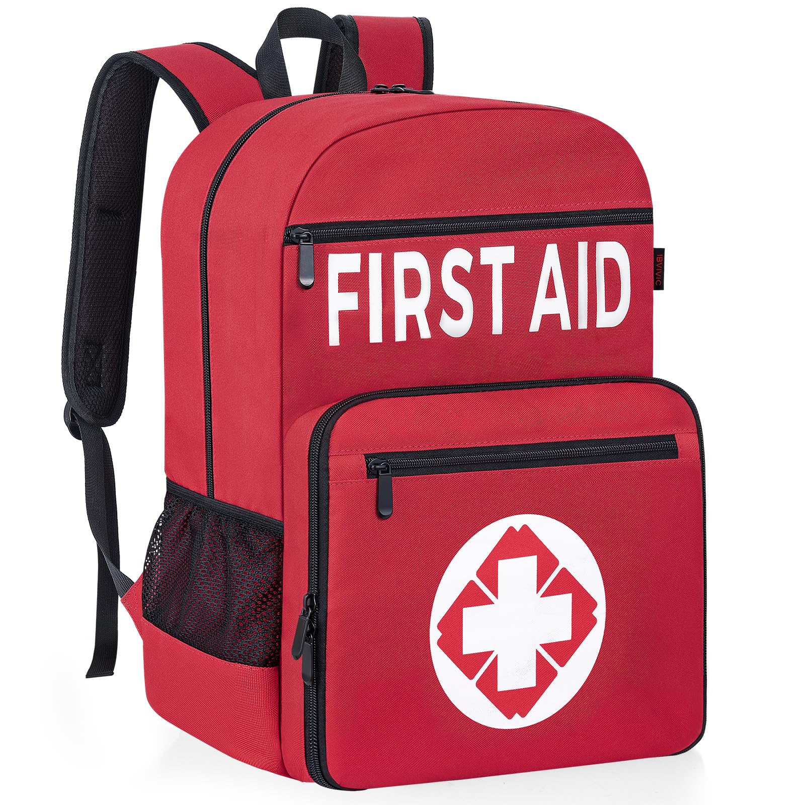 First Aid Backpack Bag, Empty Emergency Medical Bag