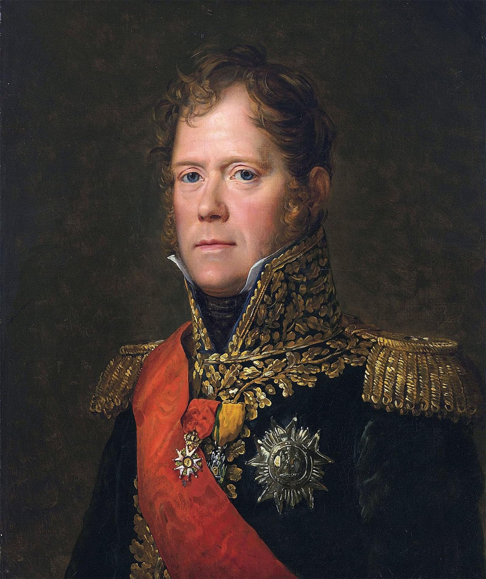 ARTXLXXBN Famous Prints Artwork Pictures Poster Painting Art Marshal Michel Ney of Elchingen by Baron François Pascal Simon Gérard Artwork Landscape Pictures for Home Decor 60x90cm