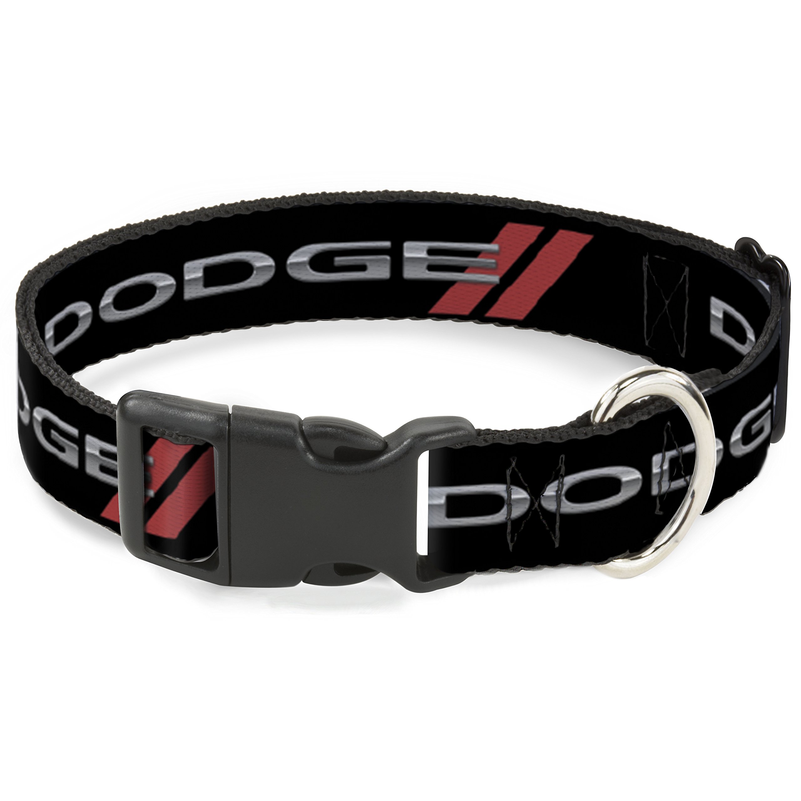 Collier de chien Buckle Down Dodge Rouge Rhombus en plastique réglable