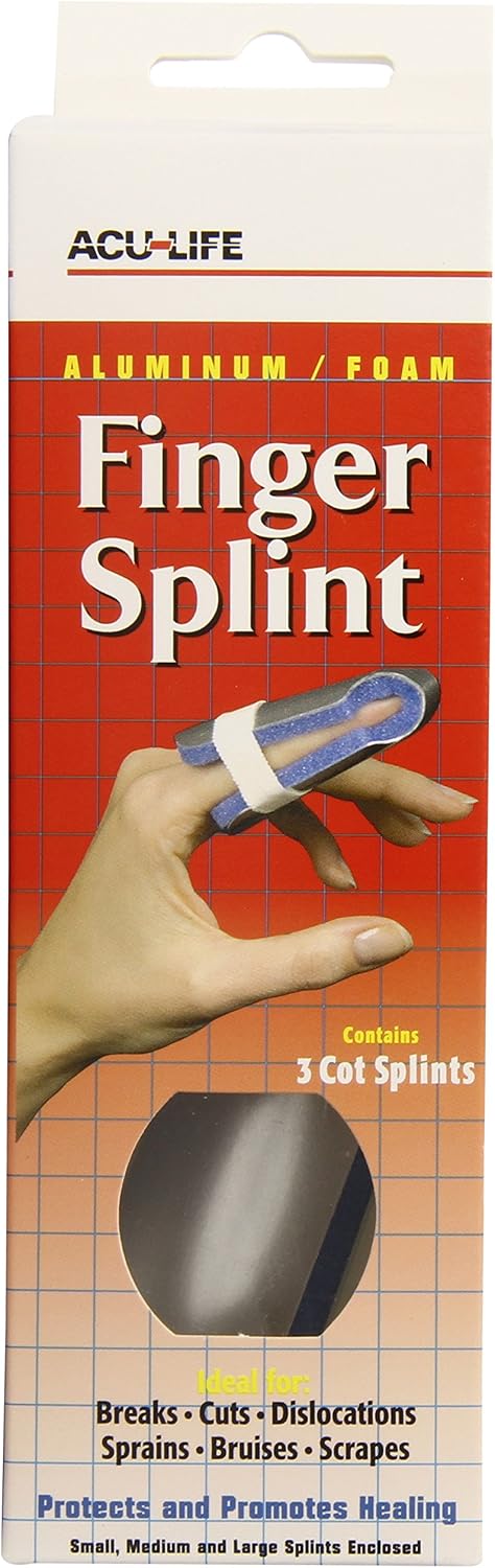 Acu-Life Finger Treatment Kit Pain Relief and Recovery Hot and Cold Includes Finger Split and Gel Pack, Large