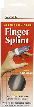 Acu-Life Cot Finger Splint, 3 Count