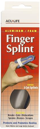 Acu-Life Cot Finger Splint, 3 Count