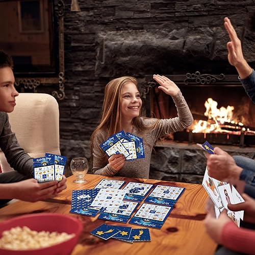 Miniatura 4 de Juego de bingo de Navidad de 35 piezas, juego de bingo cristiano para 24 jugadores, tarjetas de bingo de natividad, juegos de Navidad para niños,