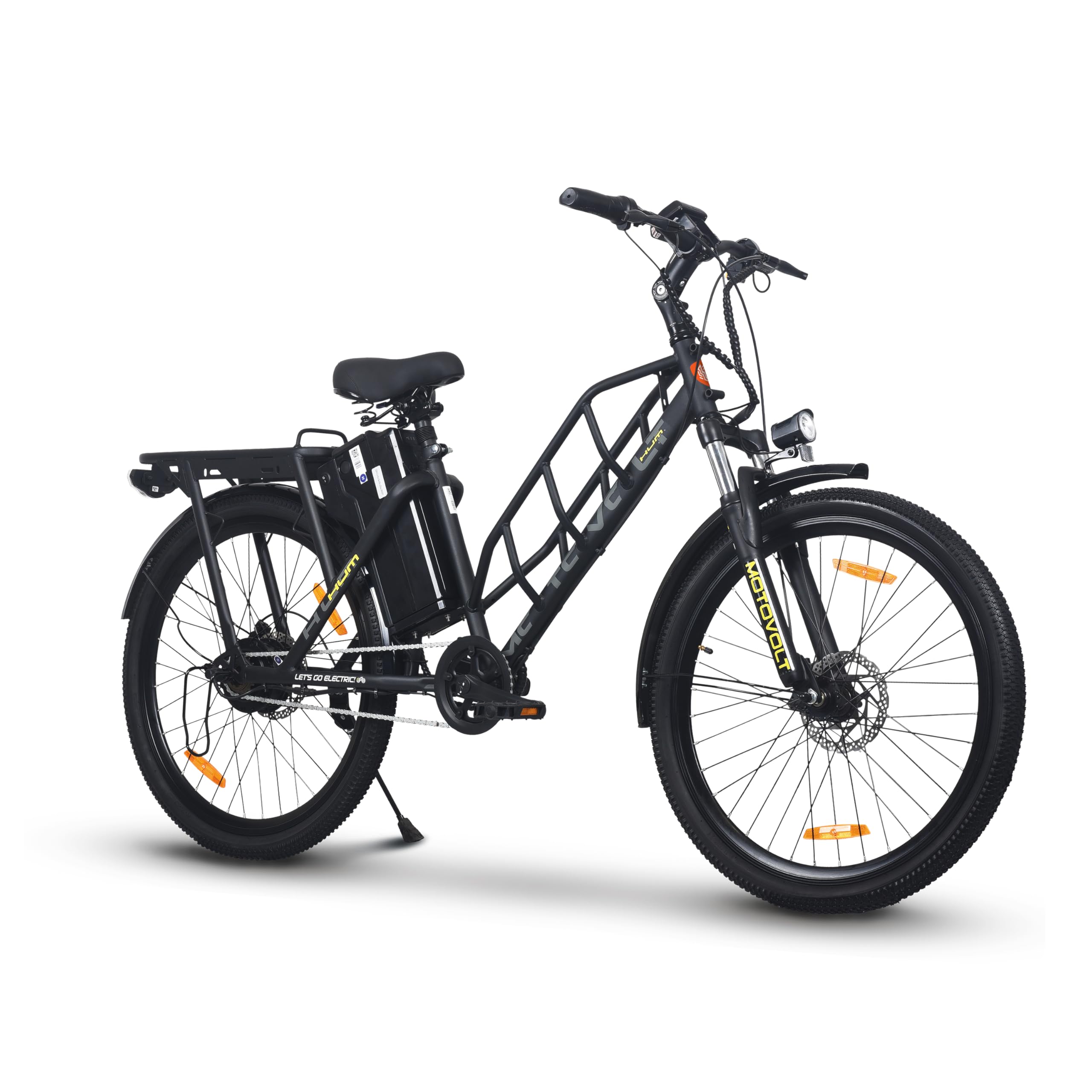 Electric Cycle | HUM Long Range Standard | Range Upto 105 kms in Pedal Assist Mode | App Connected| e Cycle (Black)-image-29