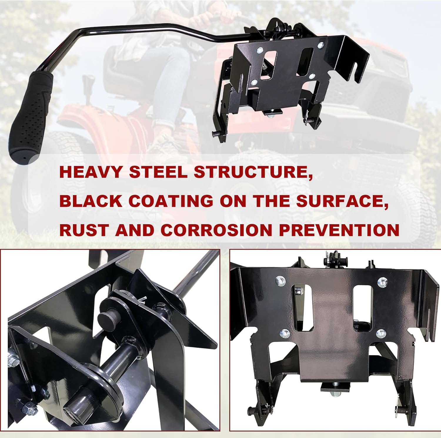 Garden Tractor Sleeve Hitch Attachment Rear Mount Compatible with Craftsman T200 T300 Series/Cub Cadet Riding Lawn Mower Tractors with 23" Or Larger Rear Tires for Husqvarna 585607901