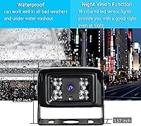 Vista 4 de Cámara de respaldo inalámbrica, LASTBUS 2.4Ghz WiFi Cámara de respaldo con visión nocturna, amplio ángulo, IP69, impermeable, WiFi, cámara de visión