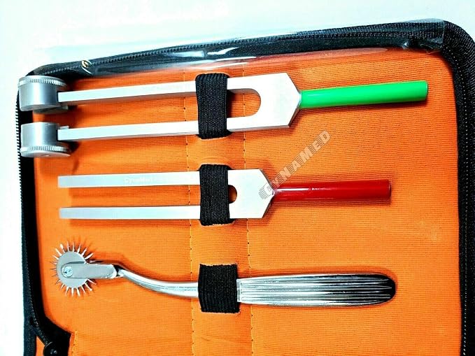 Kit diagnóstico para estudiantes con martillo de reflejos y accesorios miniatura 6