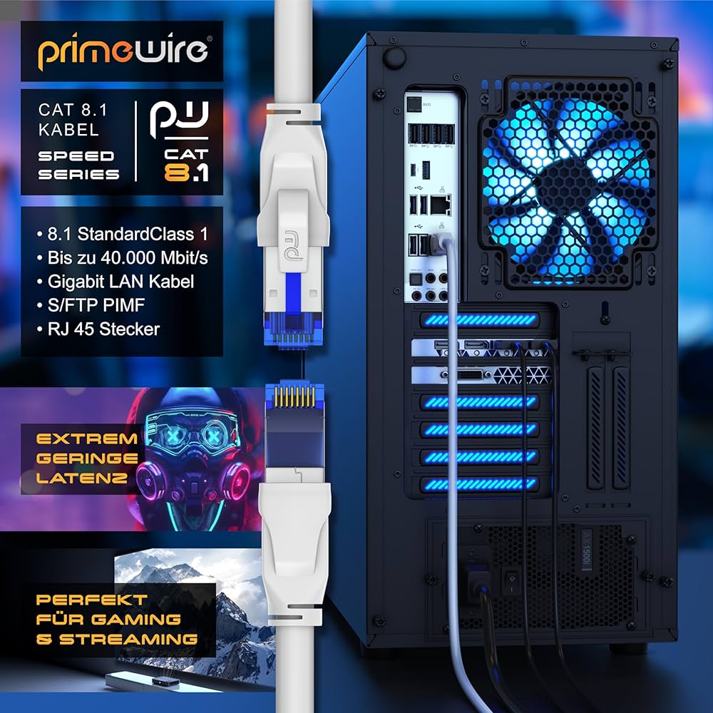 Cavo Di Rete Patch In Rame Cat. 8.1 Nero SFTP LSZH 1m - Cavi Patch - Foto 8