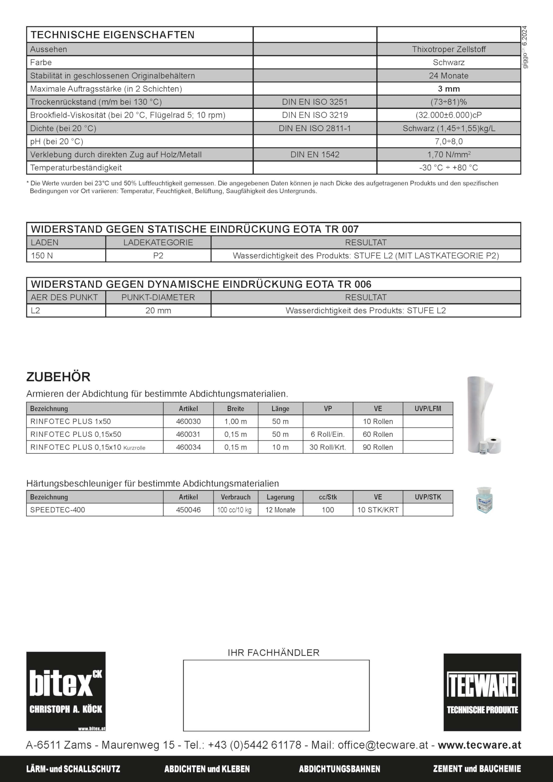ELASTOTEC 10kg – 460025 – ist ein Mehrzweck-Abdichtungsprodukt formuliert mit ausgewählten Elastomerharzen und speziellen Additiven. (schwarz, 10 Kg)