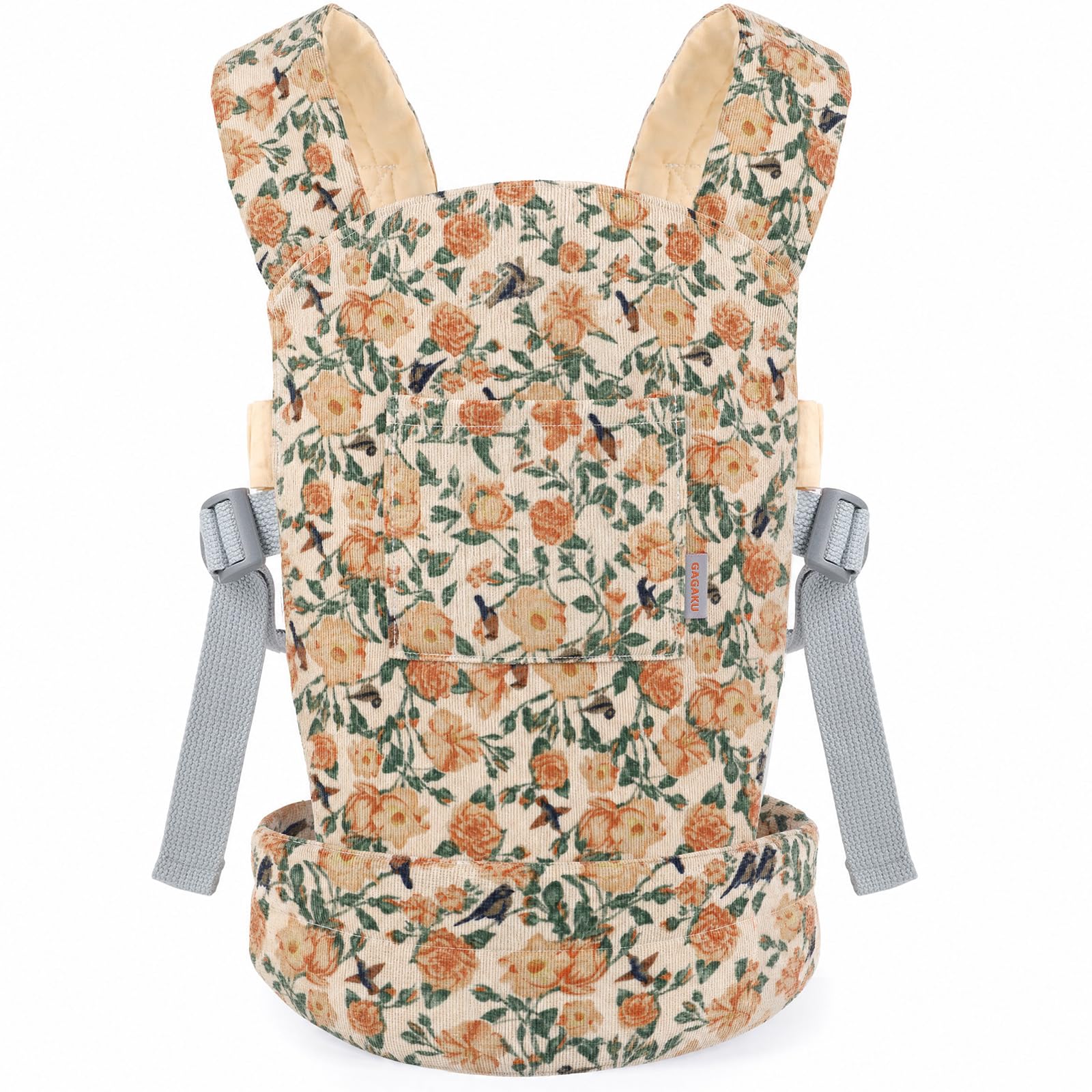 Corduroy Baby Doll Carrier with Adjustable Straps