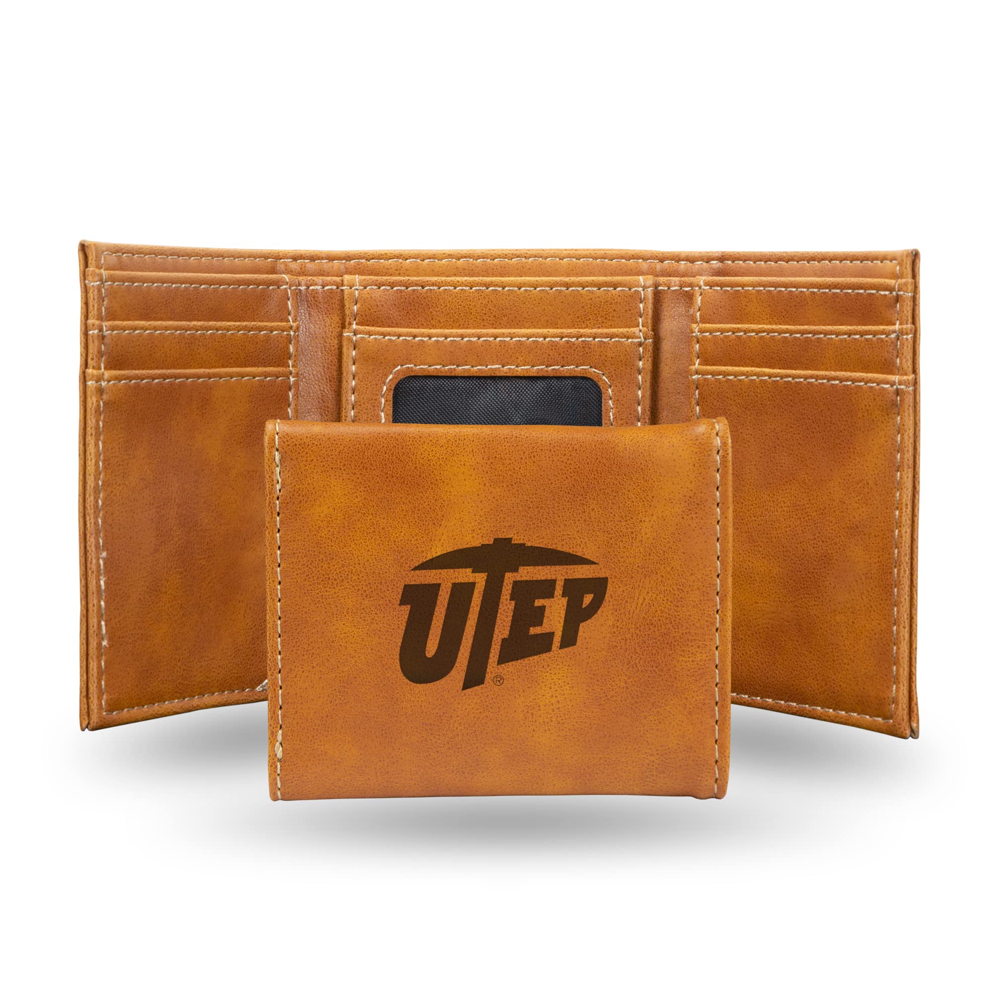 Rico Industries NCAA Laser Engraved Trifold Laser Engraved Tri-Fold Wallet - Men's Accessory