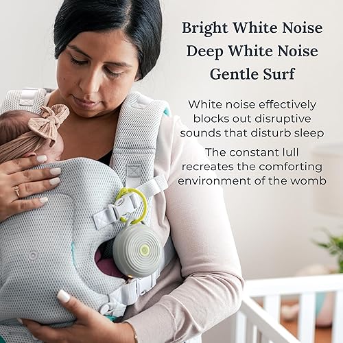Miniatura 3 de Yogasleep Hushh Portable White Noise Sound Machine for Baby, 3 Soothing Natural Sounds with Volume Control, Compact Size, Noise Canceling for Sleep