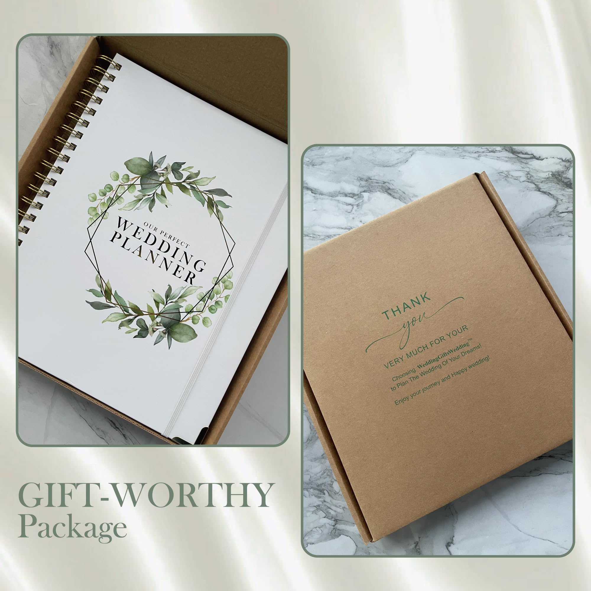 Mr&MrsGifts Hochzeitsplanungsbuch und Organizer, Braut-Hochzeitsplaner-Buch